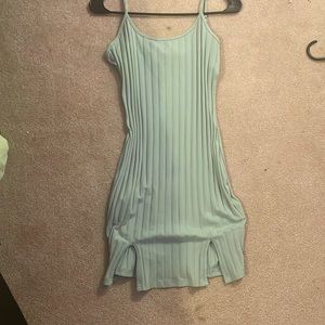 Small sage green cotton dress